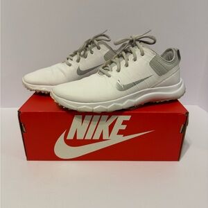 Women’s 6.5 Nike FI Impact 2 White/Platinum Waterproof Golf Shoes
